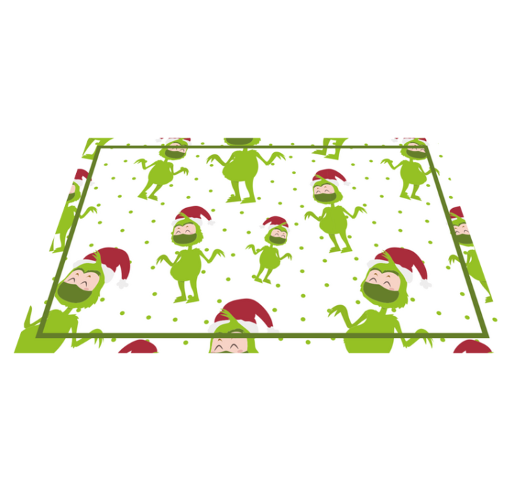 Tischset weihnachten mit fröhlichen grinch-figuren - TenStickers