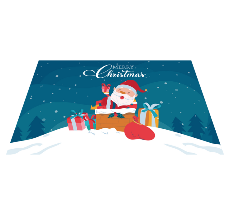 Tischset weihnachten santa claus geschenke - TenStickers