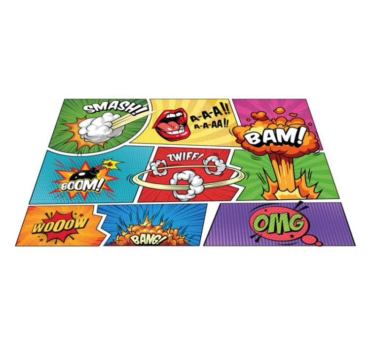 Tischsets originell mit comic-sprechblasen - TenStickers