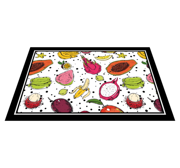 Tischsets originell mit lebhaftem obstmotiv - TenStickers