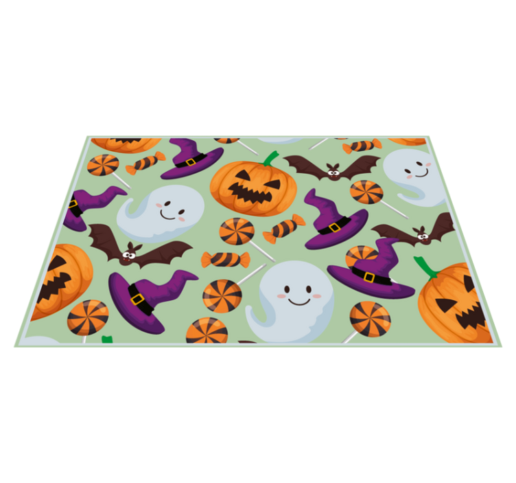 Tischset halloween bunte halloween elemente - TenStickers