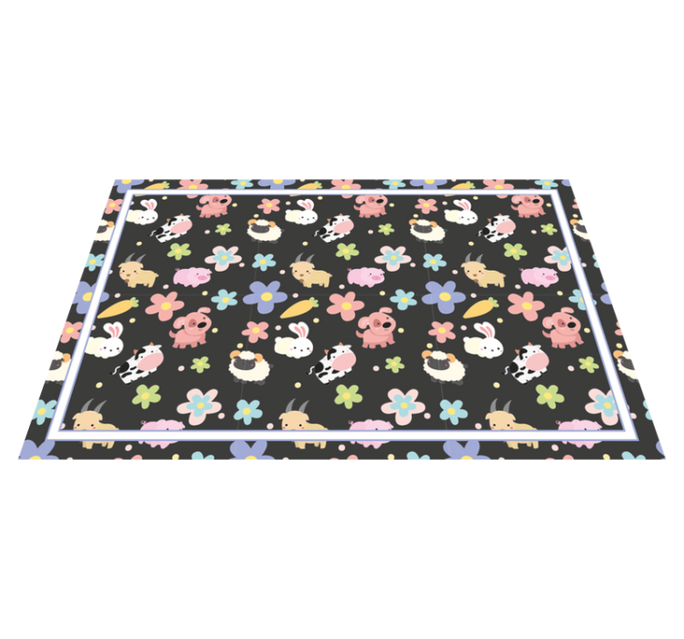 Tischset kinder mit bezaubernden kreaturenillustrationen - TenStickers