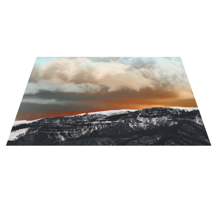 Tischset textur gebirgs sonnenuntergang horizont - TenStickers