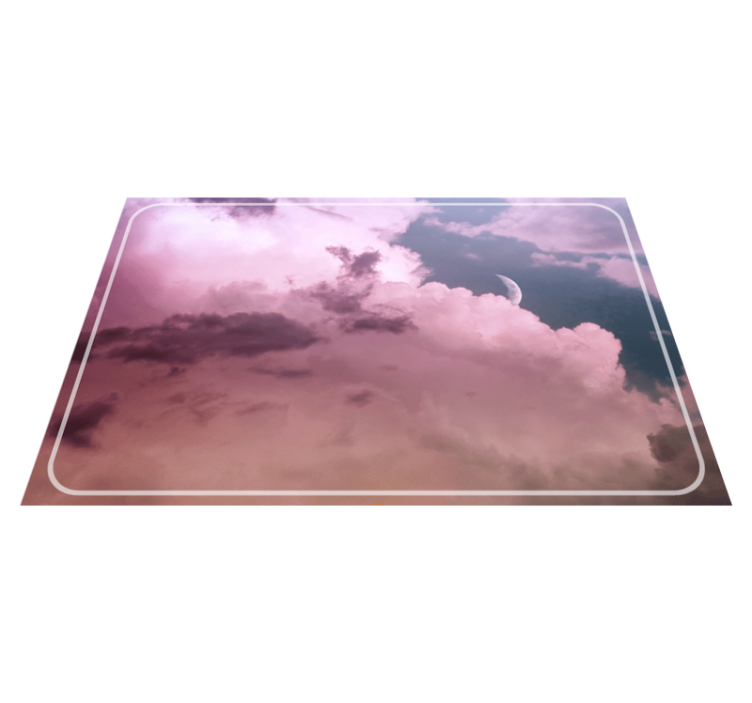 Tischset modern wolkenhimmel mond - TenStickers