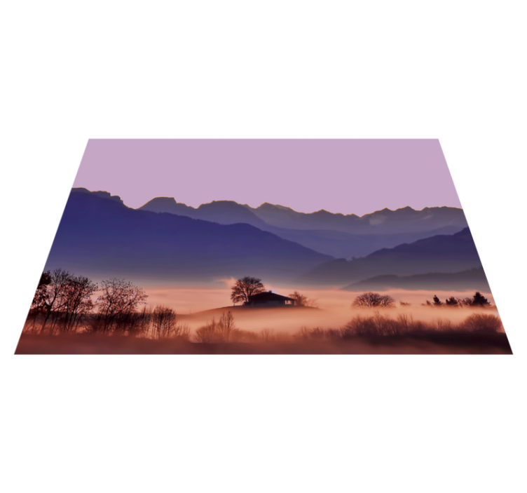Tischset modern ruhige berglandschaft - TenStickers
