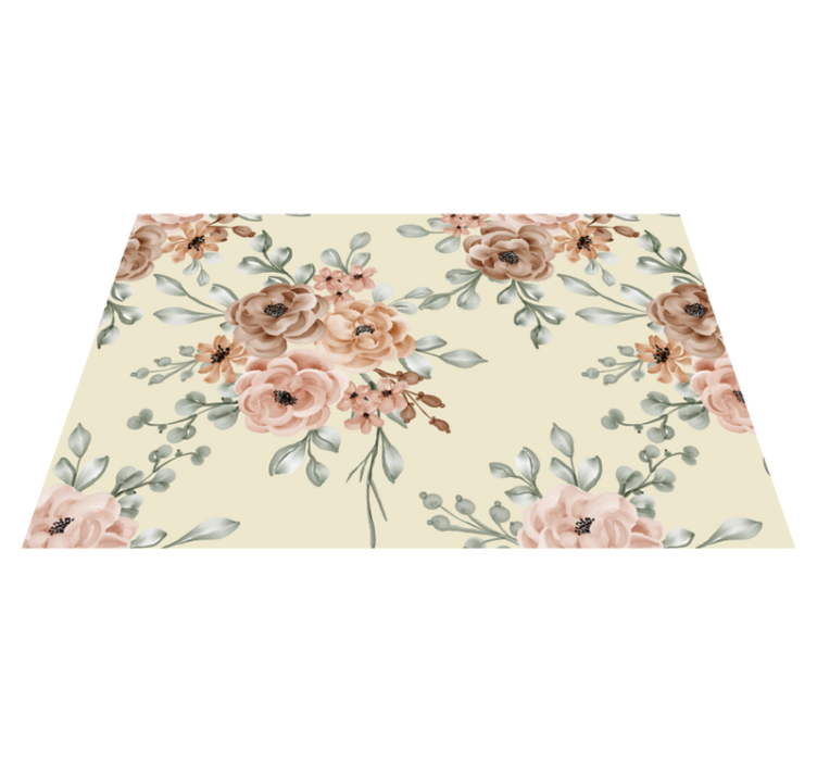 Tischset elegant Romantische große ölgemälde rosen - TenStickers