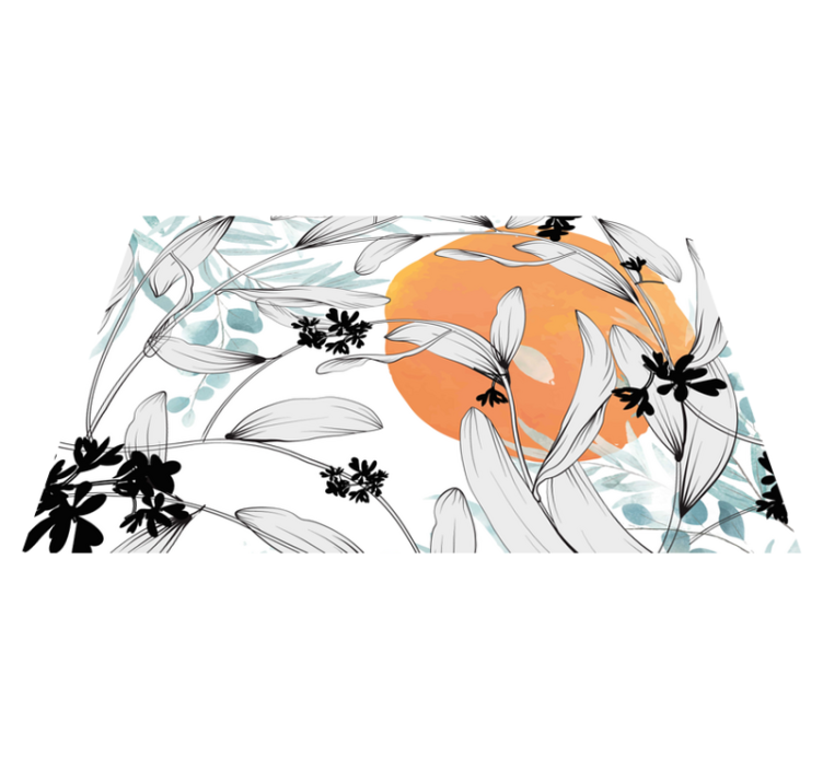 Tischset modern mit floralem akzent - TenStickers