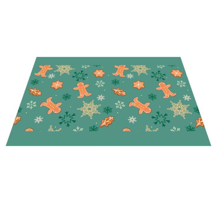 Tischset weihnachten mit lebkuchenmuster - TenStickers