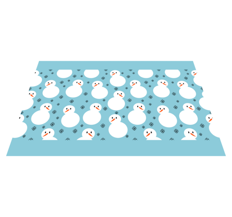 Tischset weihnachten schneemann wintermuster - TenStickers