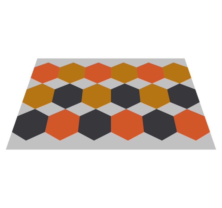Tischset modern mit hexagonalem muster - TenStickers