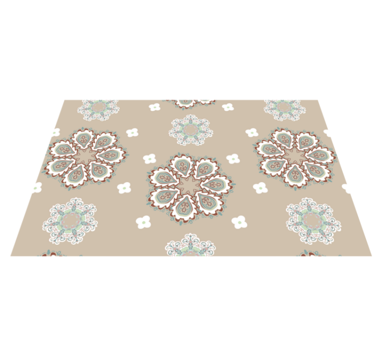 Tischset textur mit eleganten blumenmustern - TenStickers