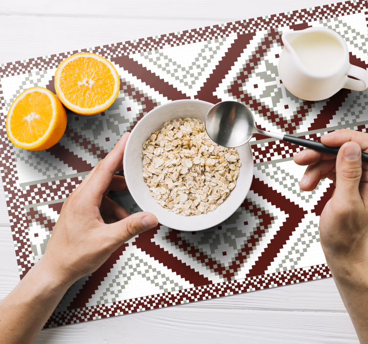 Tischset textur geometrisches muster - TenStickers