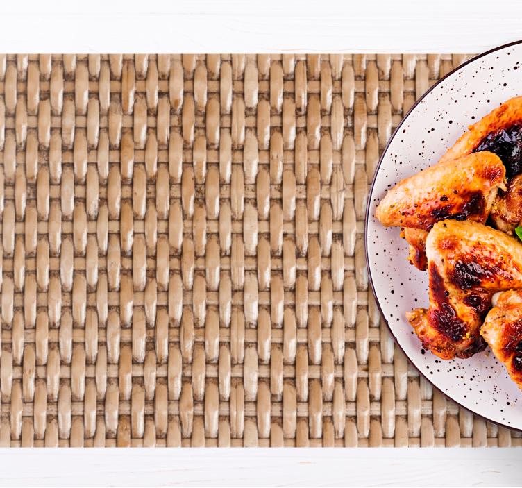 Tischset Textur Klassische naturfaser - TenStickers