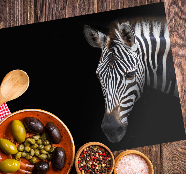 Tischset Zebra Realistisches Bild - TenStickers