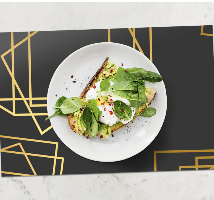 Tischset elegant Geometrische formen - TenStickers