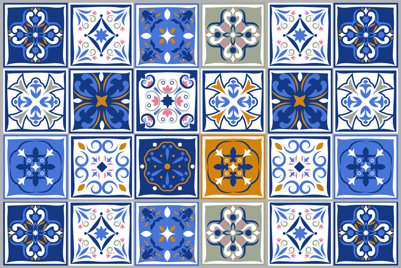 Tischsets originell portugiesischen stil - TenStickers