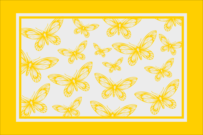 Tischset modern mit schmetterlingsmuster schicht - TenStickers