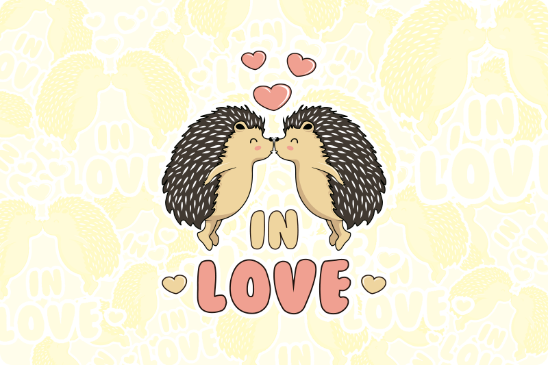 Tischset kinder im igel-liebhaber design - TenStickers