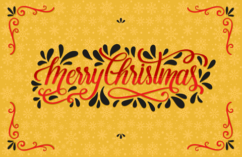 Tischset weihnachten festliche feiertagsgrüße - TenStickers