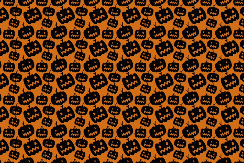 Tischset halloween mit gruseligem kürbismuster - TenStickers