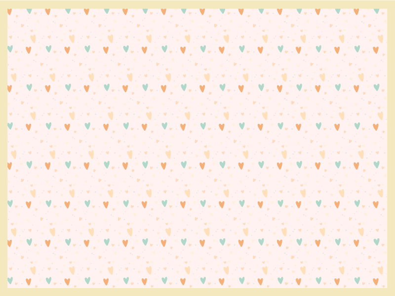 Tischset kinder mit herzmuster hintergrund - TenStickers