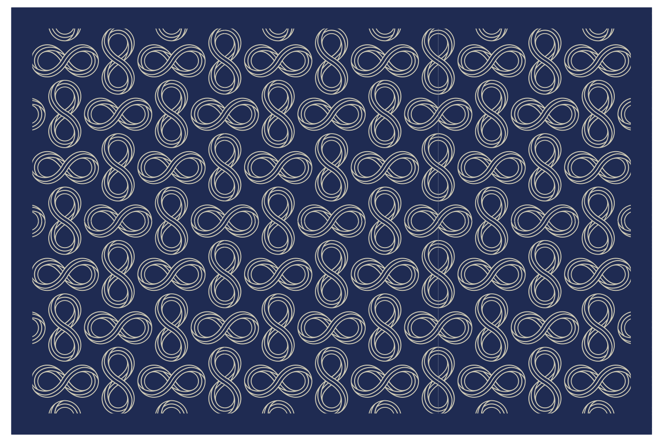 Tischset textur elegantes unendlichkeitmuster - TenStickers
