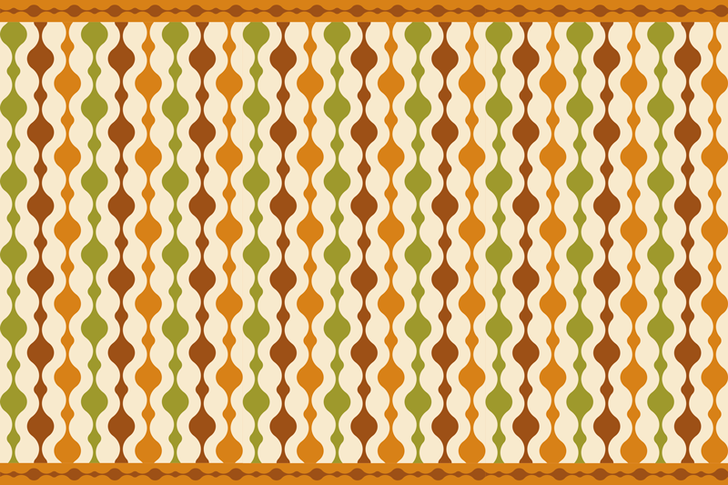 Tischset textur mit geschwungenem buntem muster - TenStickers