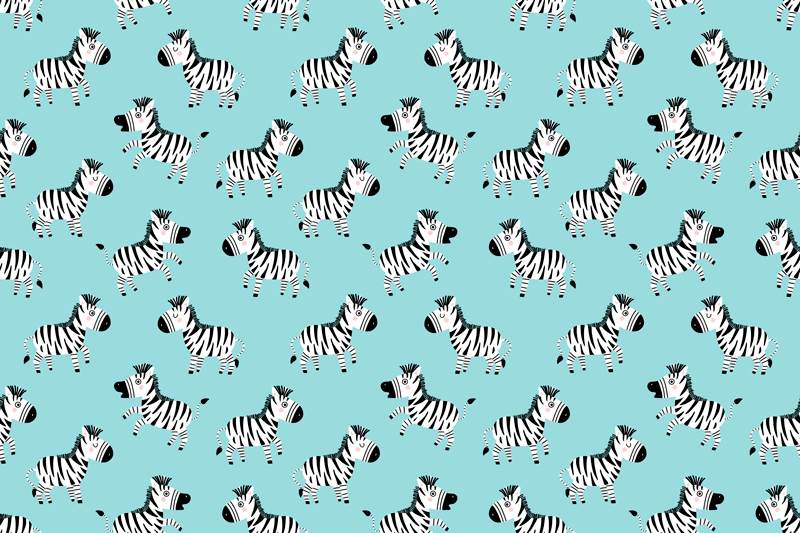 Tischsets originell zebra muster oberfläche - TenStickers
