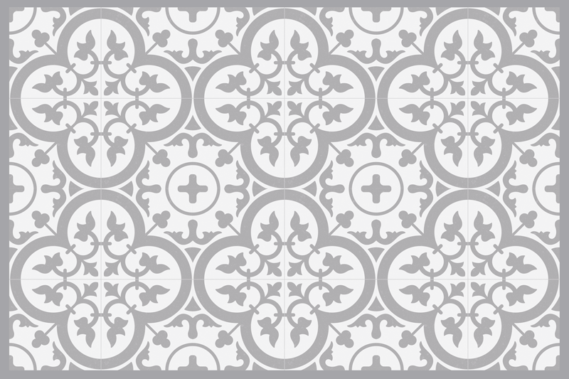 Tischset modern mit anspruchsvollem fliesenmuster - TenStickers