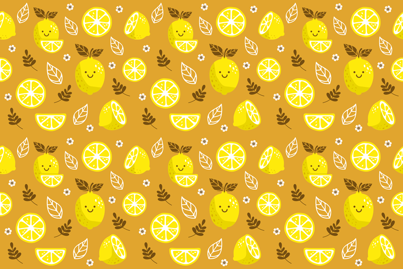 Tischset modern mit fruchtigem muster - TenStickers