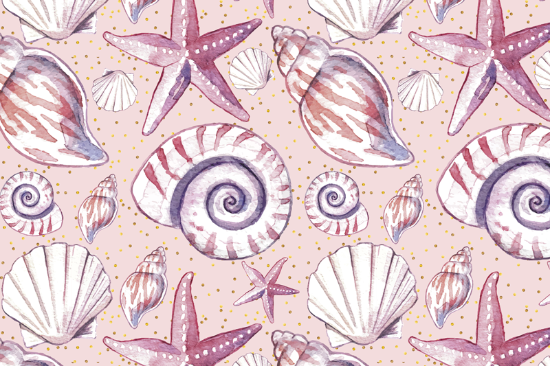 Tischset textur muschel druck motiv - TenStickers
