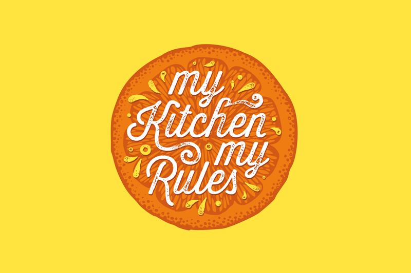 Tischset text küchenaussage regel - TenStickers