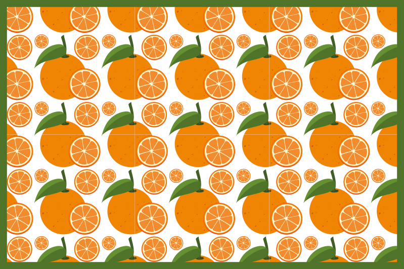 Tischsets originell zitruskeil arrangement - TenStickers