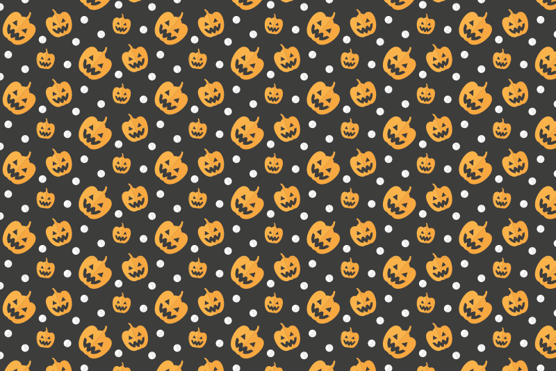 Tischset halloween mit kürbis-muster - TenStickers