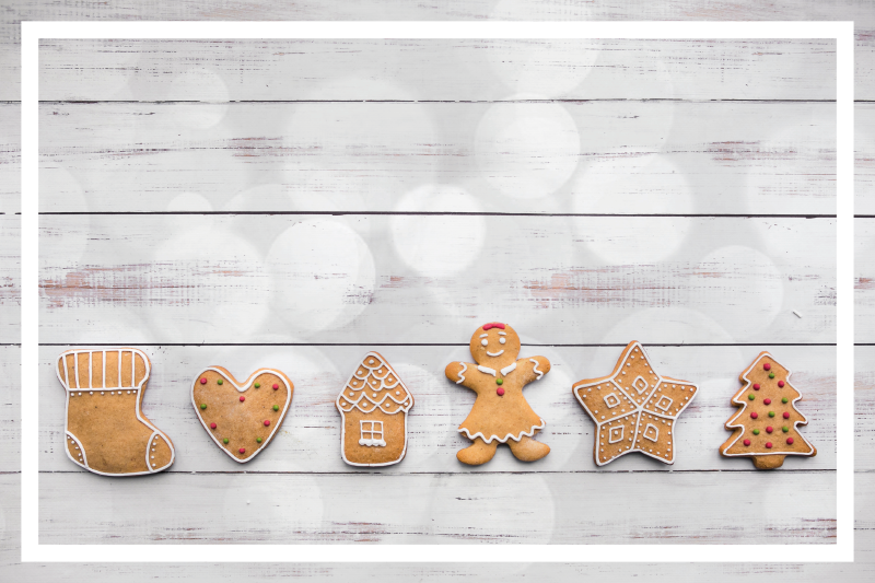 Tischset weihnachten mit lebkuchenplätzchen mischung - TenStickers