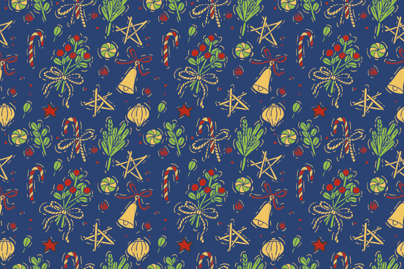 Tischset weihnachten im weihnachtsdesign - TenStickers