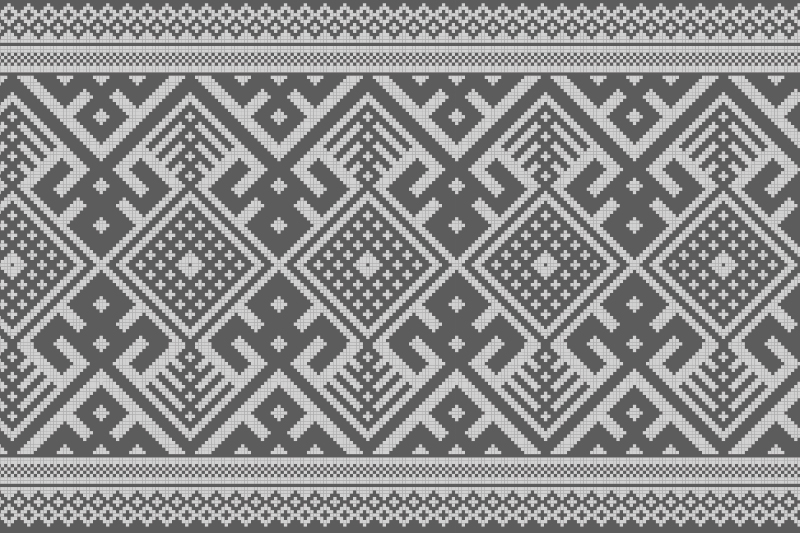 Tischset elegant Graues strickmuster - TenStickers