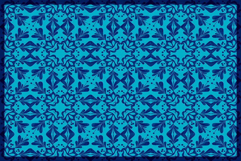 Tischset textur anmutige botanische idee - TenStickers