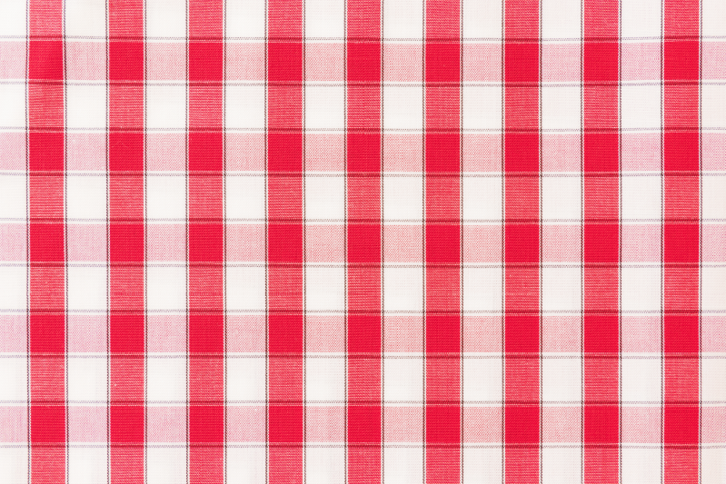 Tischset textur rot kariert - TenStickers