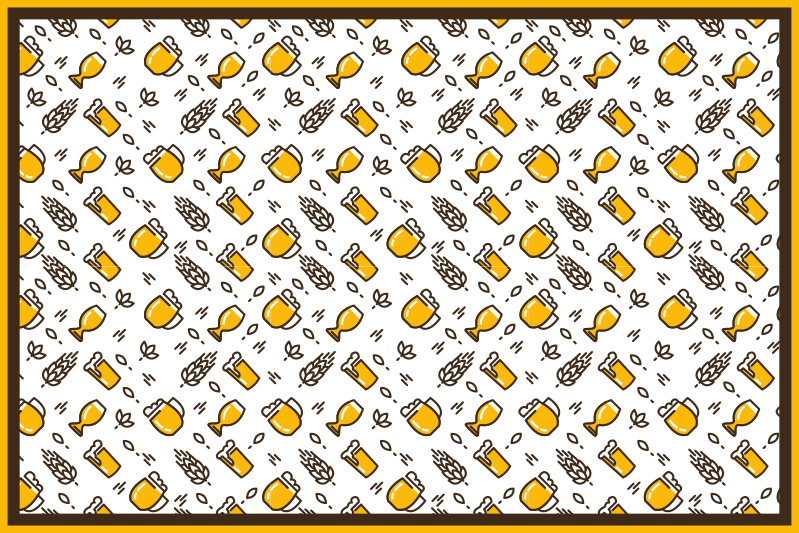 Tischsets originell mit craft beer ikonen - TenStickers