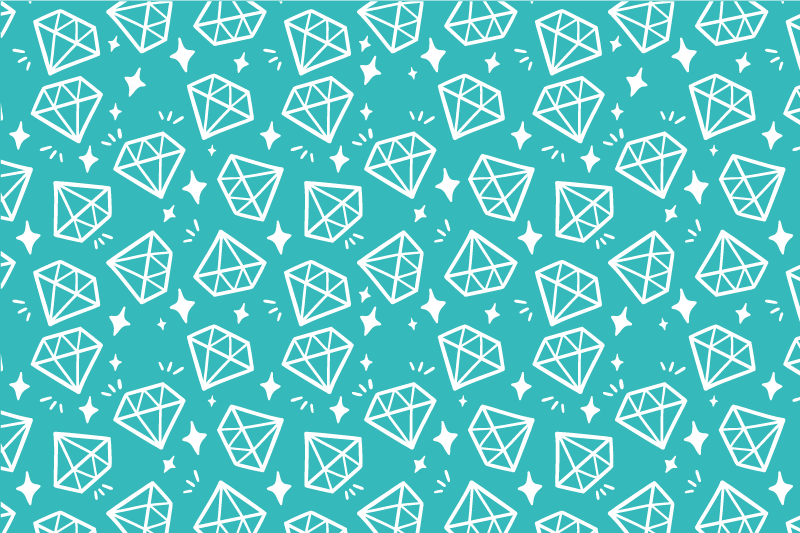 Tischsets originell mit diamantmuster hintergrund - TenStickers