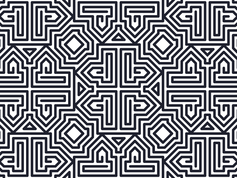 Tischset textur mit abstraktem geometrischen muster - TenStickers