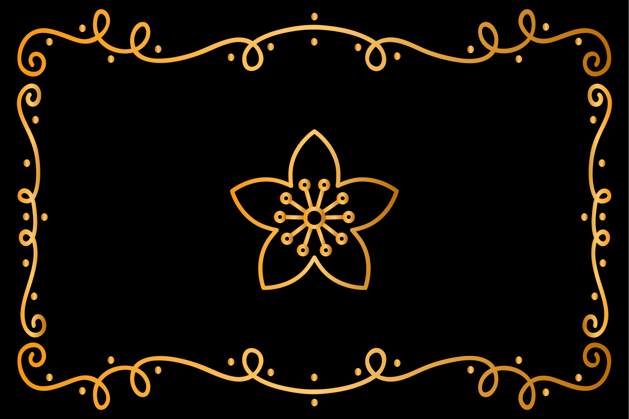 Tischsets originell mit grazilem botanischen element - TenStickers