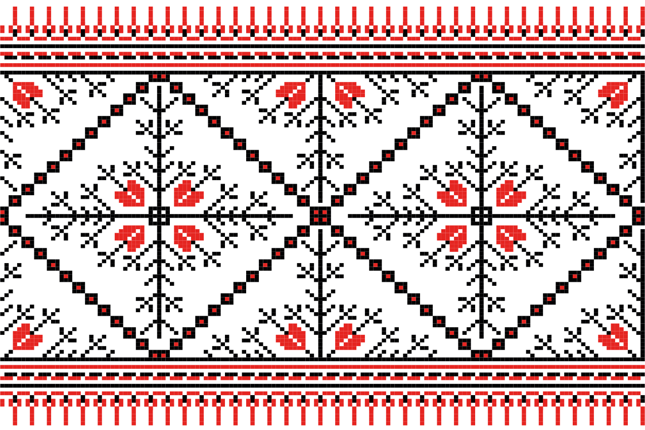 Tischsets originell mit geometrischem blumenmuster - TenStickers