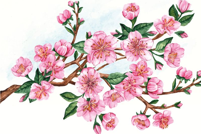 Tischsets originell elegante blumenschale - TenStickers