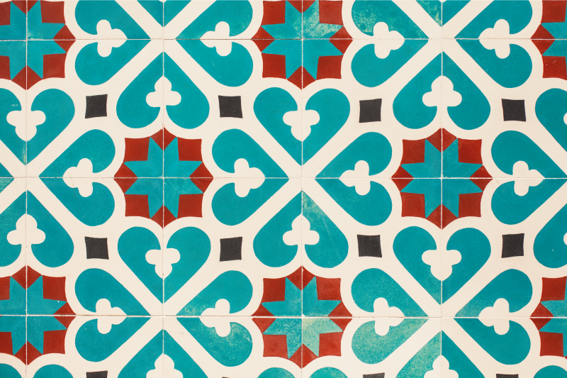 Tischset textur lebhaftes geometrisches konzept - TenStickers