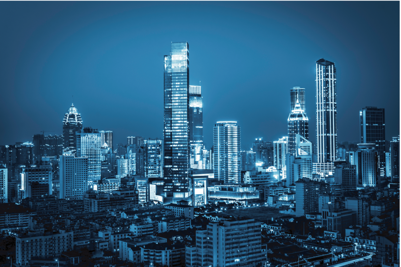Tischset modern stadtansicht skyline - TenStickers