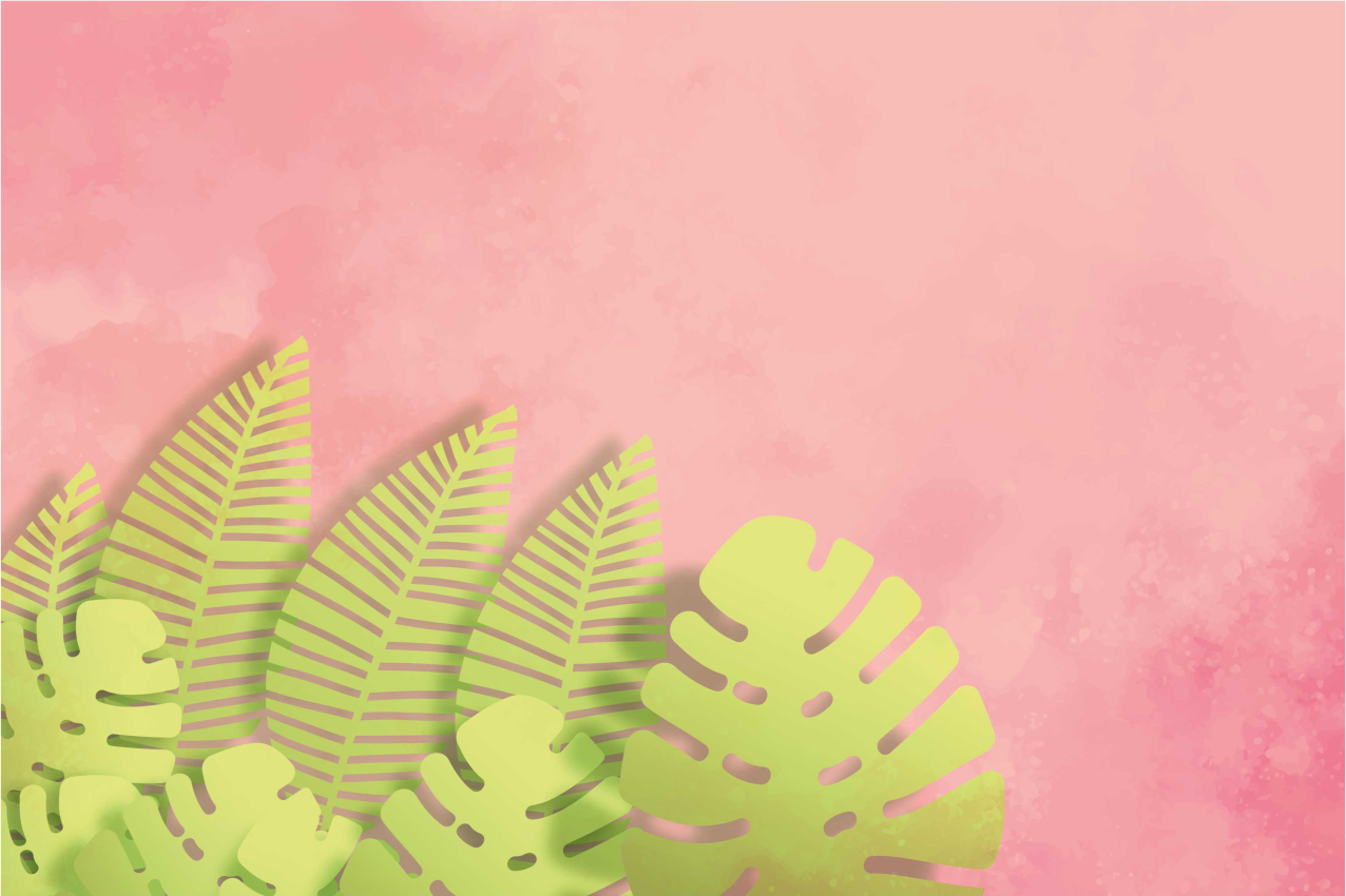 Tischsets originell botanisches blattarrangement - TenStickers
