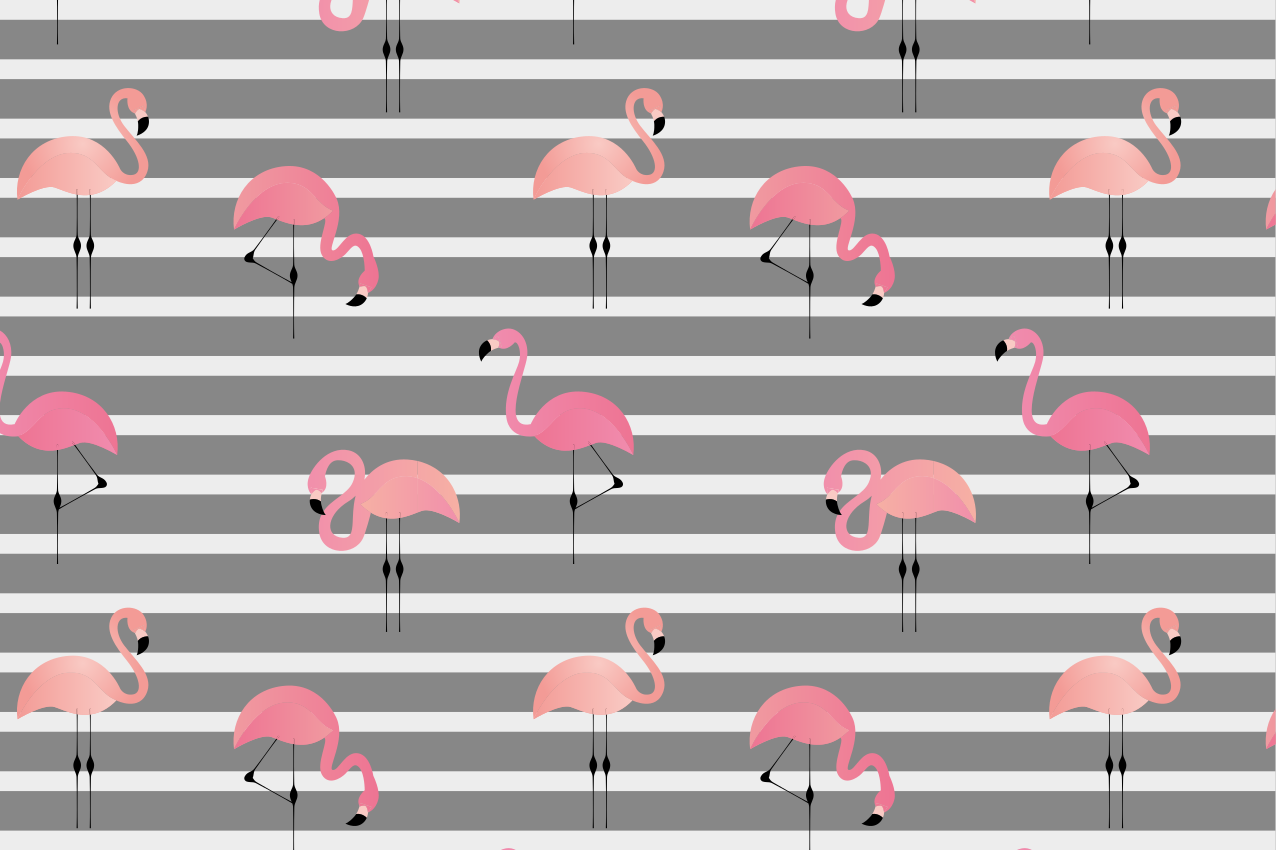 Tischsets originell mit flamingo-muster - TenStickers