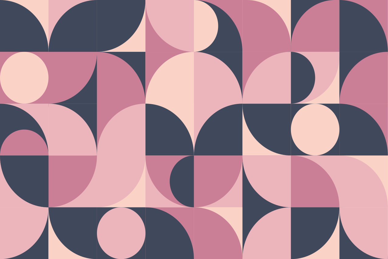 Tischset modern mit geschwungenen geometrischen mustern - TenStickers